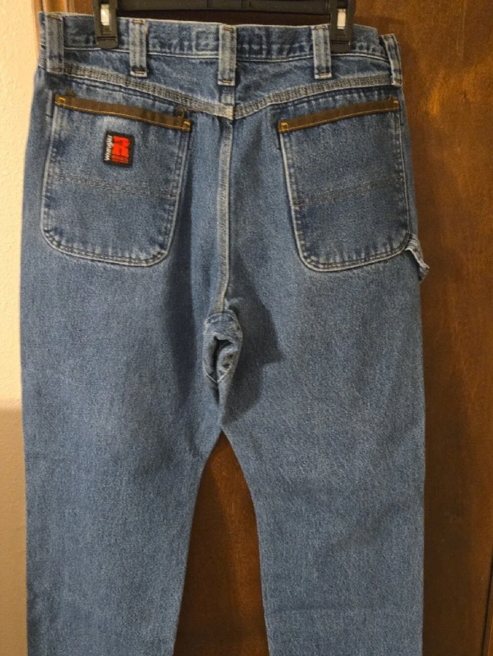 Wrangler Straight Leg Jeans in Light Blue Denim